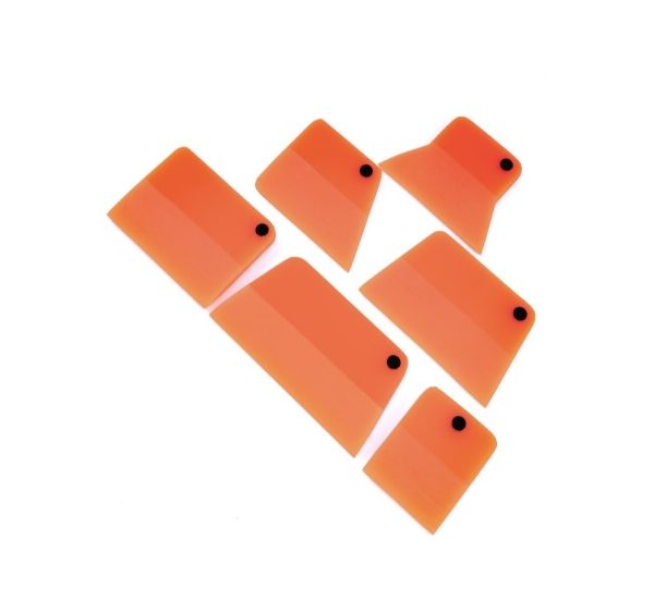 PPF squeegee orange 6-piece suit with magnet / MO- 71110-6