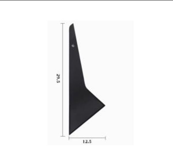 Black high temperature triangle scraper/ MO-214D
