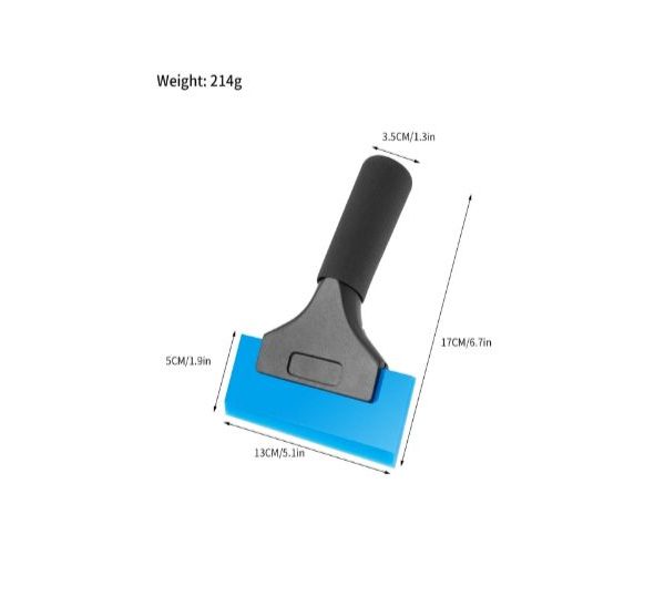 Aluminium short hand le +blue straight strip (hard) / GH-01BL